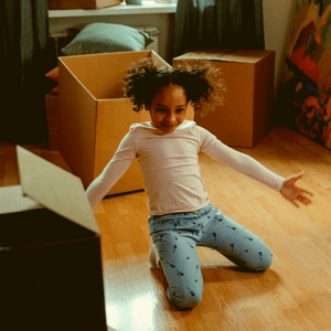 déménagement en famille