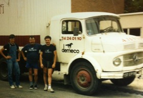 A. TESSIOT - Historique, photo de l'activité de déménagement en 1980.