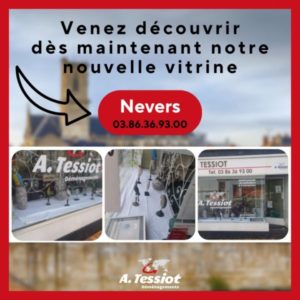 Vitrine Tessiot Déménagements Nevers